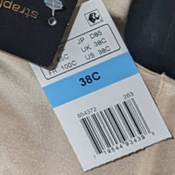 Wacoal Women's Staying Power Strapless Bra 38C (Sand) - Lot of 2 - Picture 3 of 3